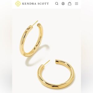 Colette Large Hoop Earrings in Gold